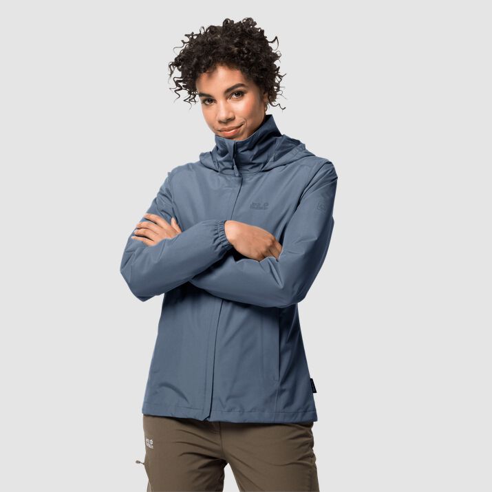 Jack Wolfskin Womens Stormy Point Hardshell Jacket Blue 578123XUQ